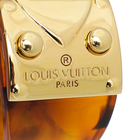 Louis Vuitton Louis Vuitton Brown Resin & Gold Monogram Swarovski
