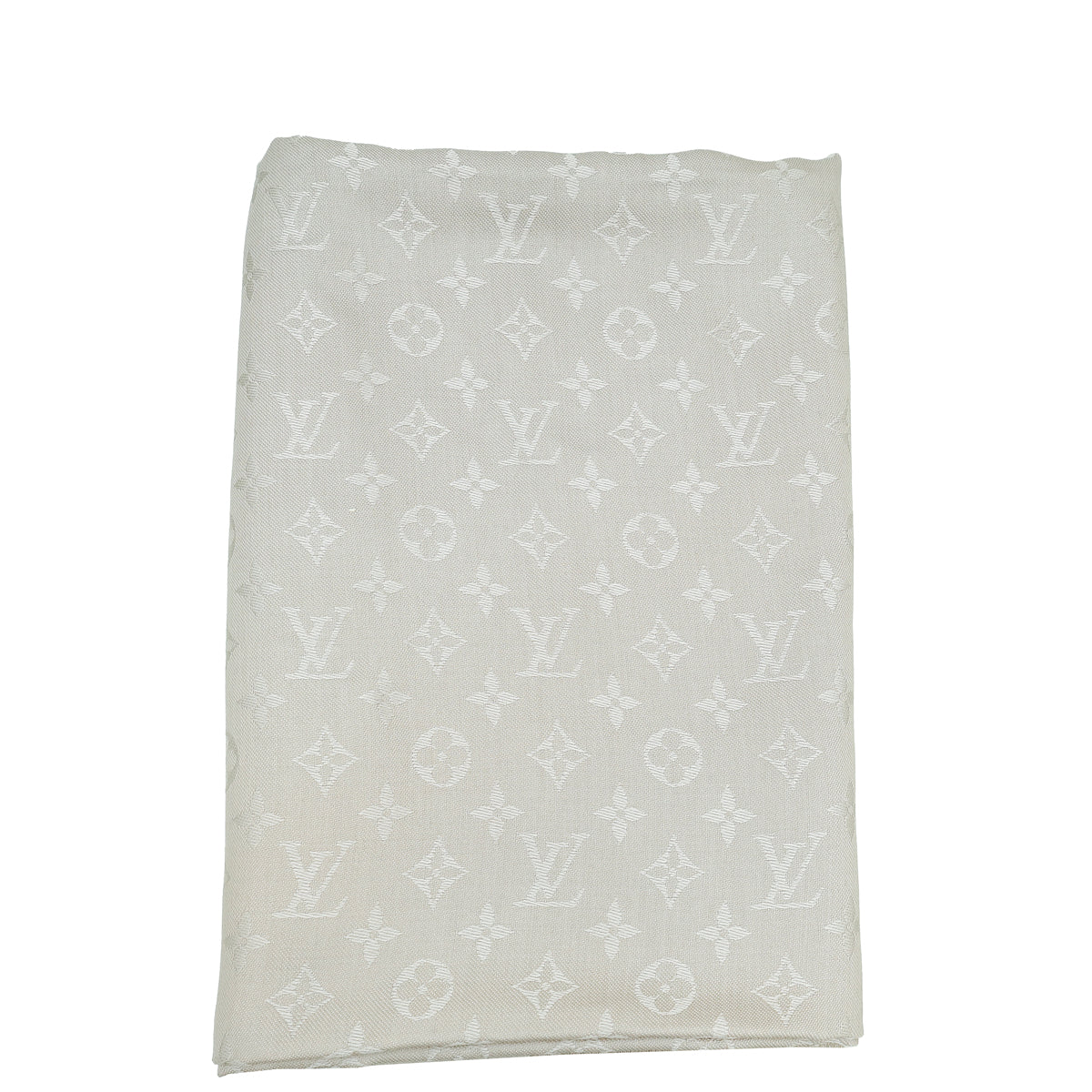 Louis Vuitton Greige Classic Monogram Shawl