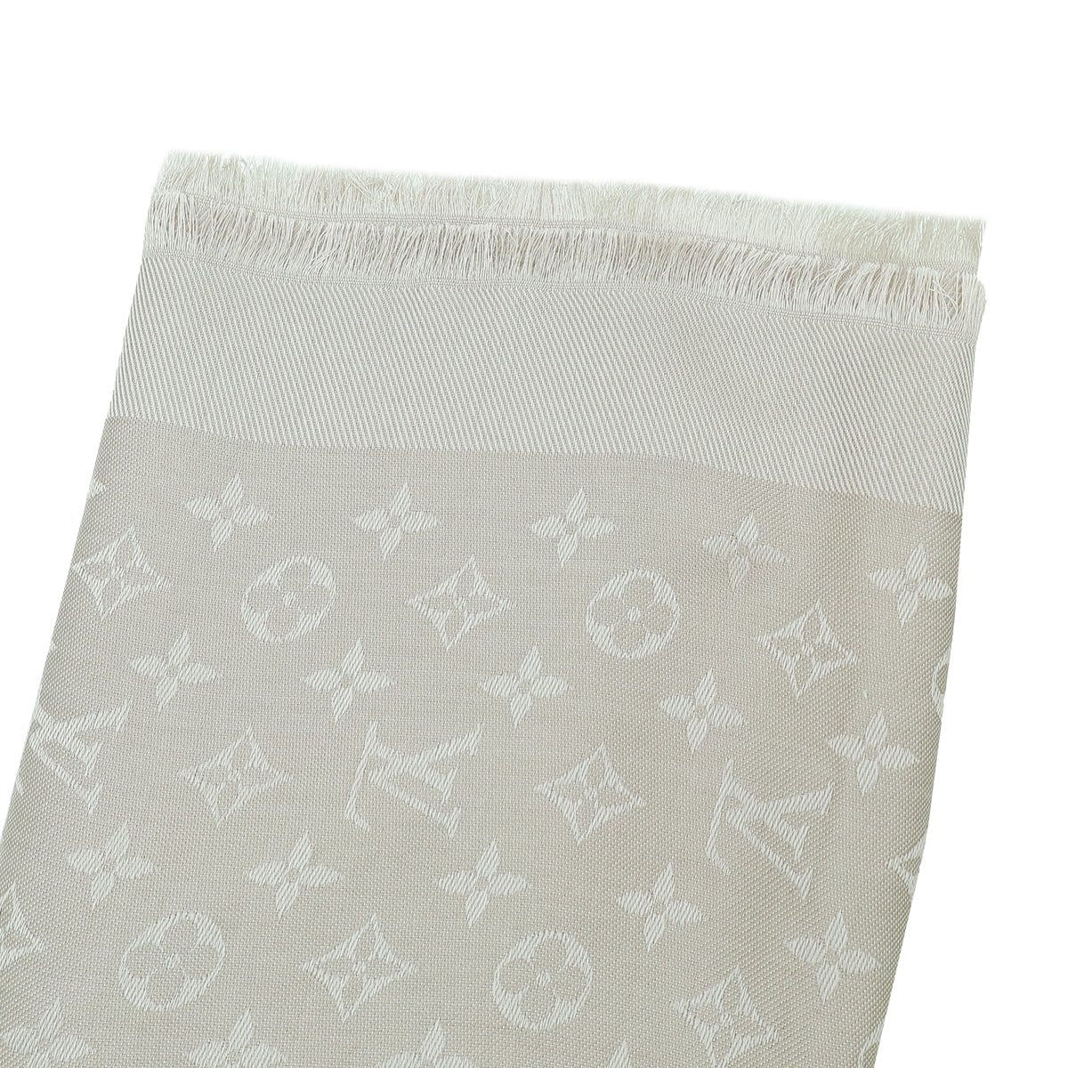 Louis Vuitton Greige Classic Monogram Shawl