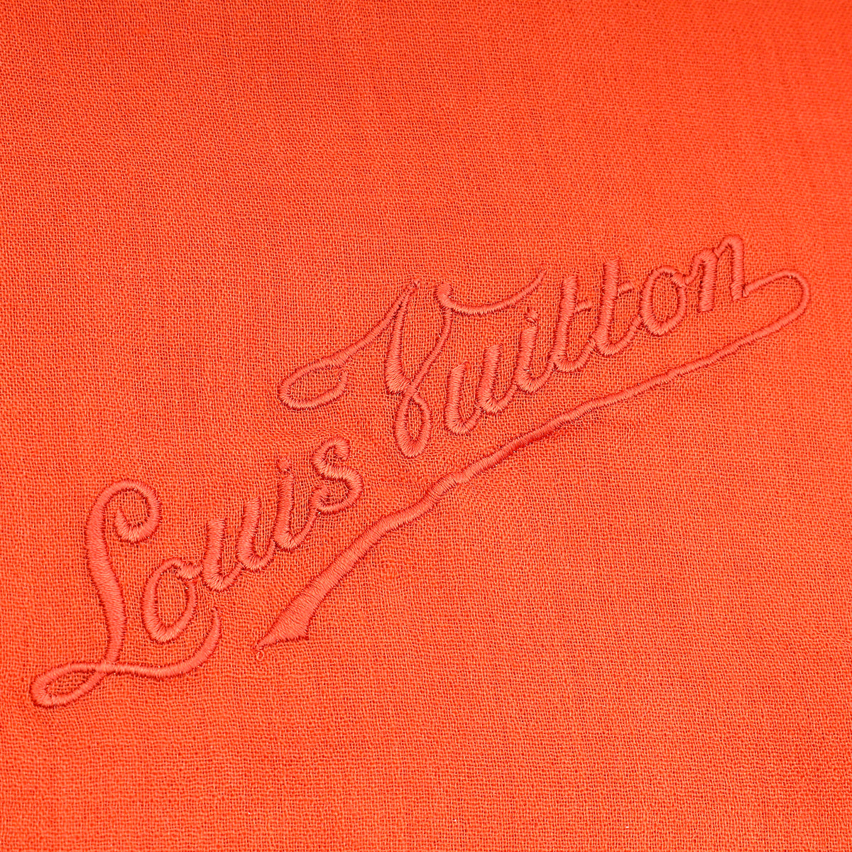 Louis Vuitton Rust Logo Signature Logo Cashmere Scarf