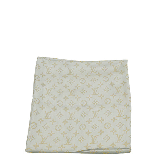 Louis Vuitton Grey Monogram Shine Shawl Scarf/wrap
