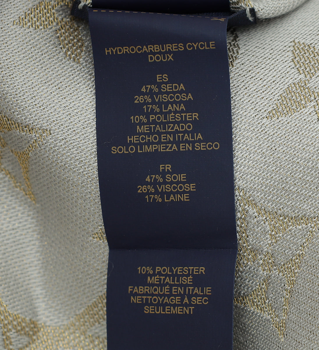 Louis Vuitton Metallic Greige Monogram Shine Shawl, 2020 Available