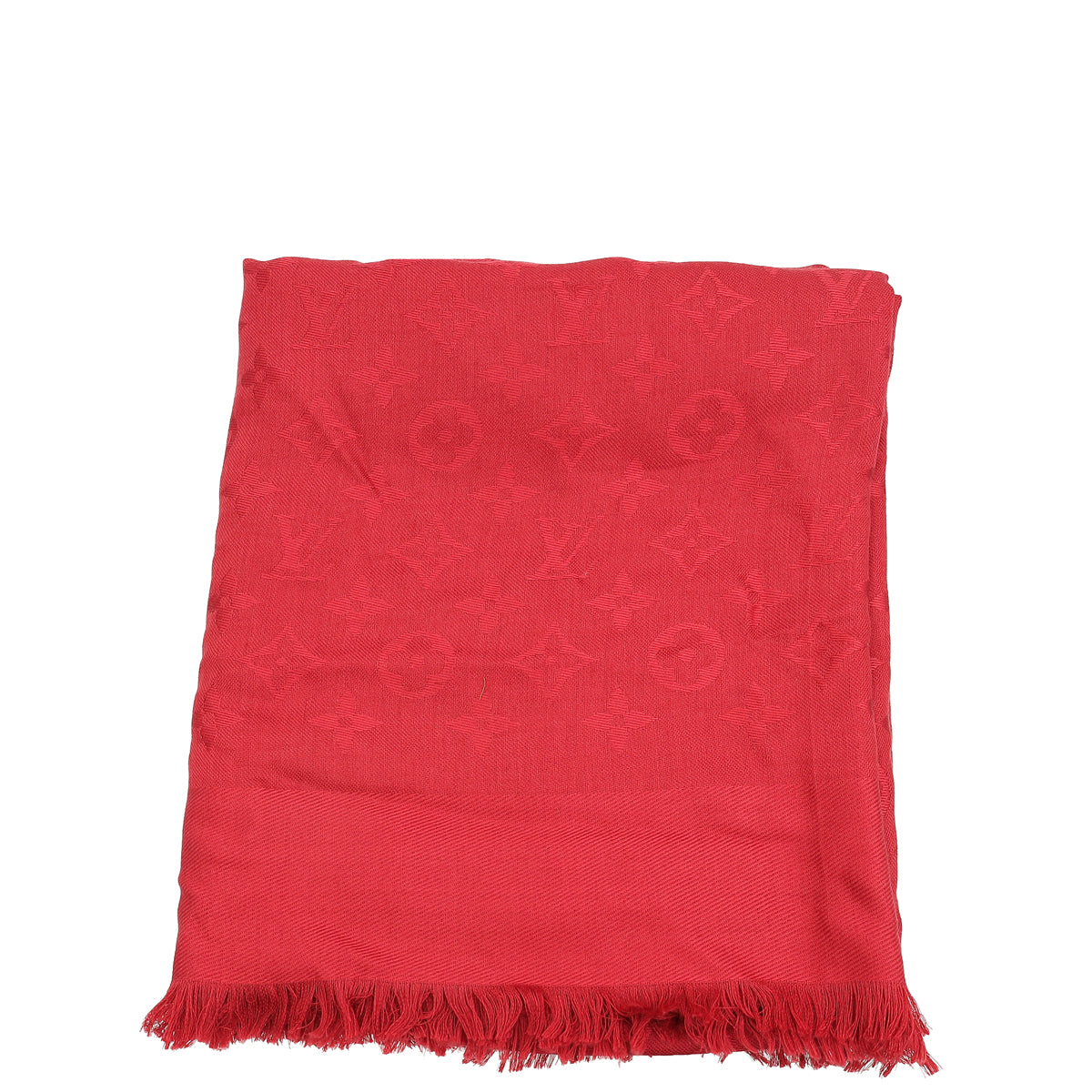 Louis Vuitton Red Monogram Classic Shawl