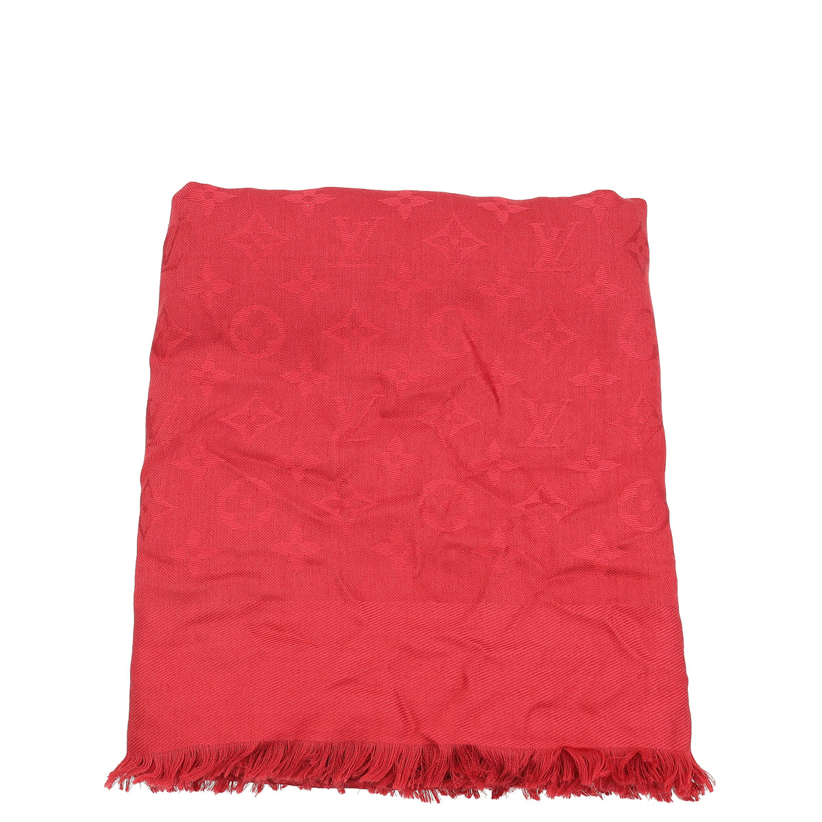 Louis Vuitton Red Monogram Classic Shawl