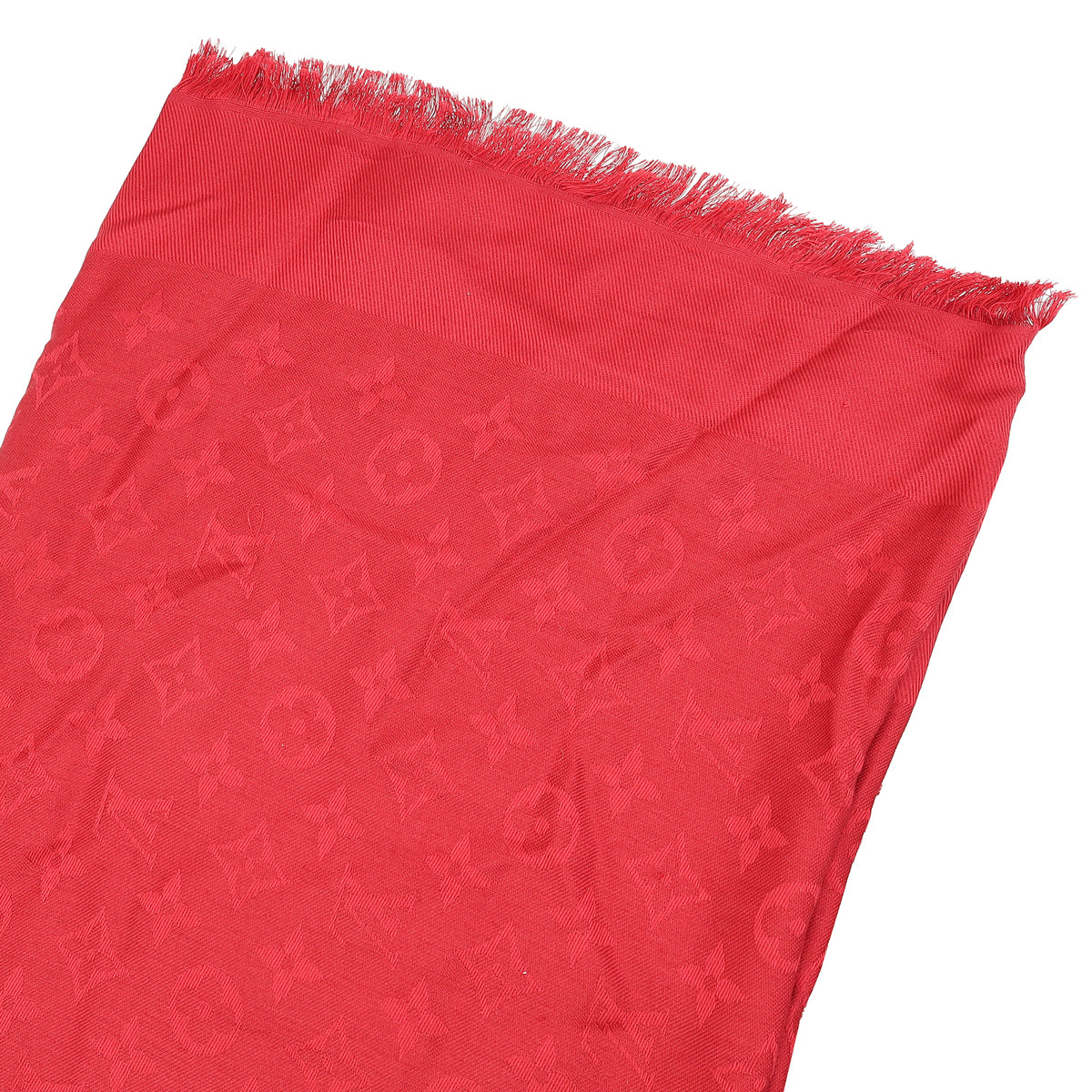 Louis Vuitton Red Monogram Classic Shawl