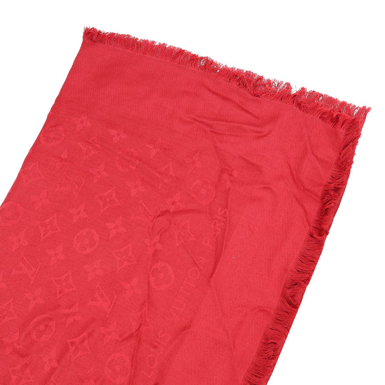 Louis Vuitton Red Monogram Classic Shawl