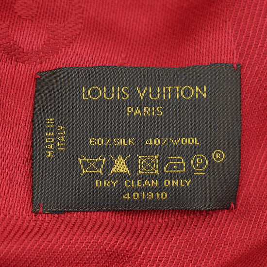 Louis Vuitton Red Monogram Classic Shawl