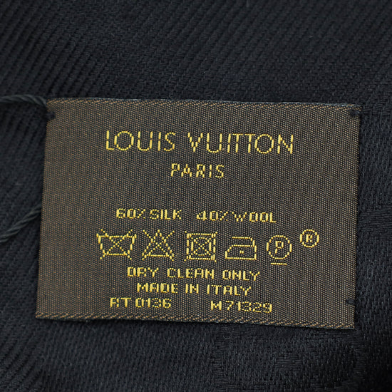 Louis Vuitton Black Monogram Classic Shawl
