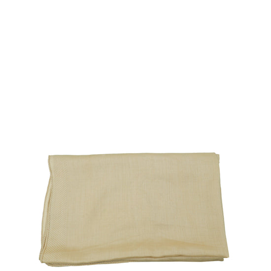 Louis Vuitton Beige Monogram Cashmere Silk Scarf