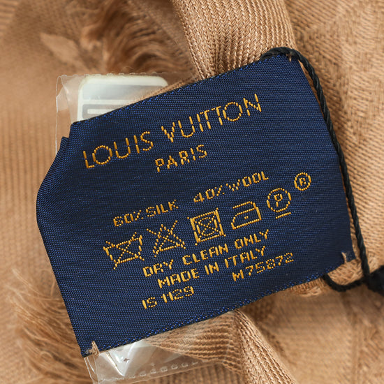 Louis Vuitton Cappuccino Monogram Classic Shawl