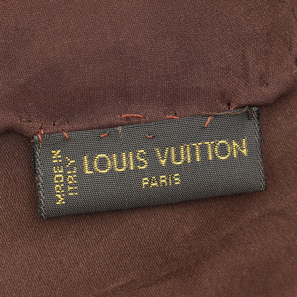 Louis Vuitton Brown Monogram Silk Stole Long Scarf-Louis Vuitton-THE CLOSET