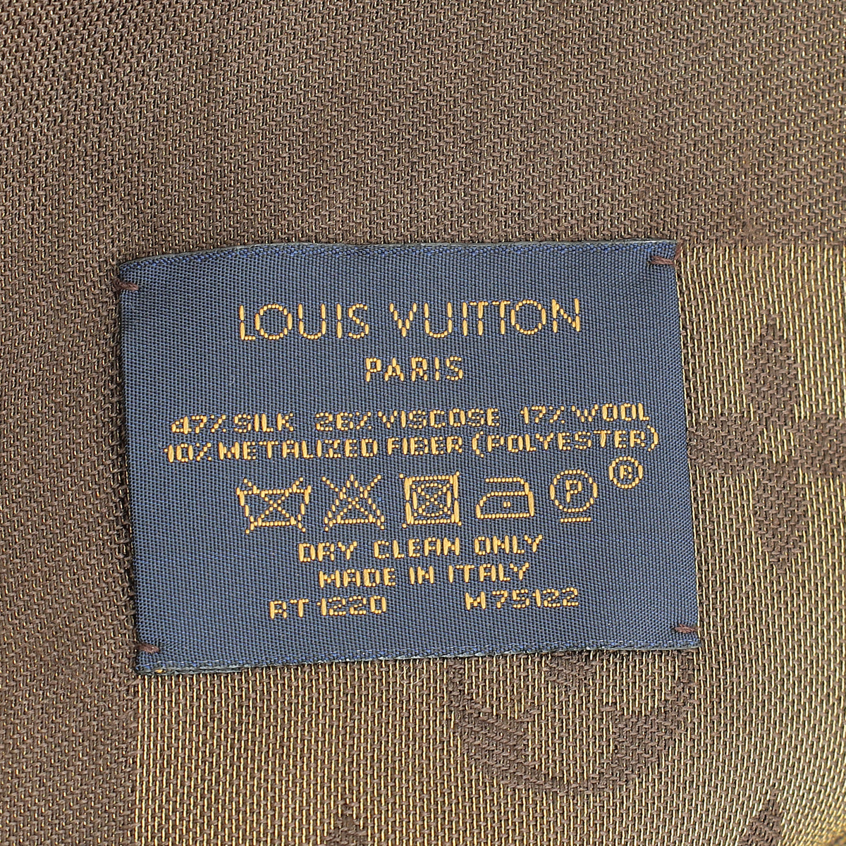 Louis Vuitton Brown Monogram Shine Shawl