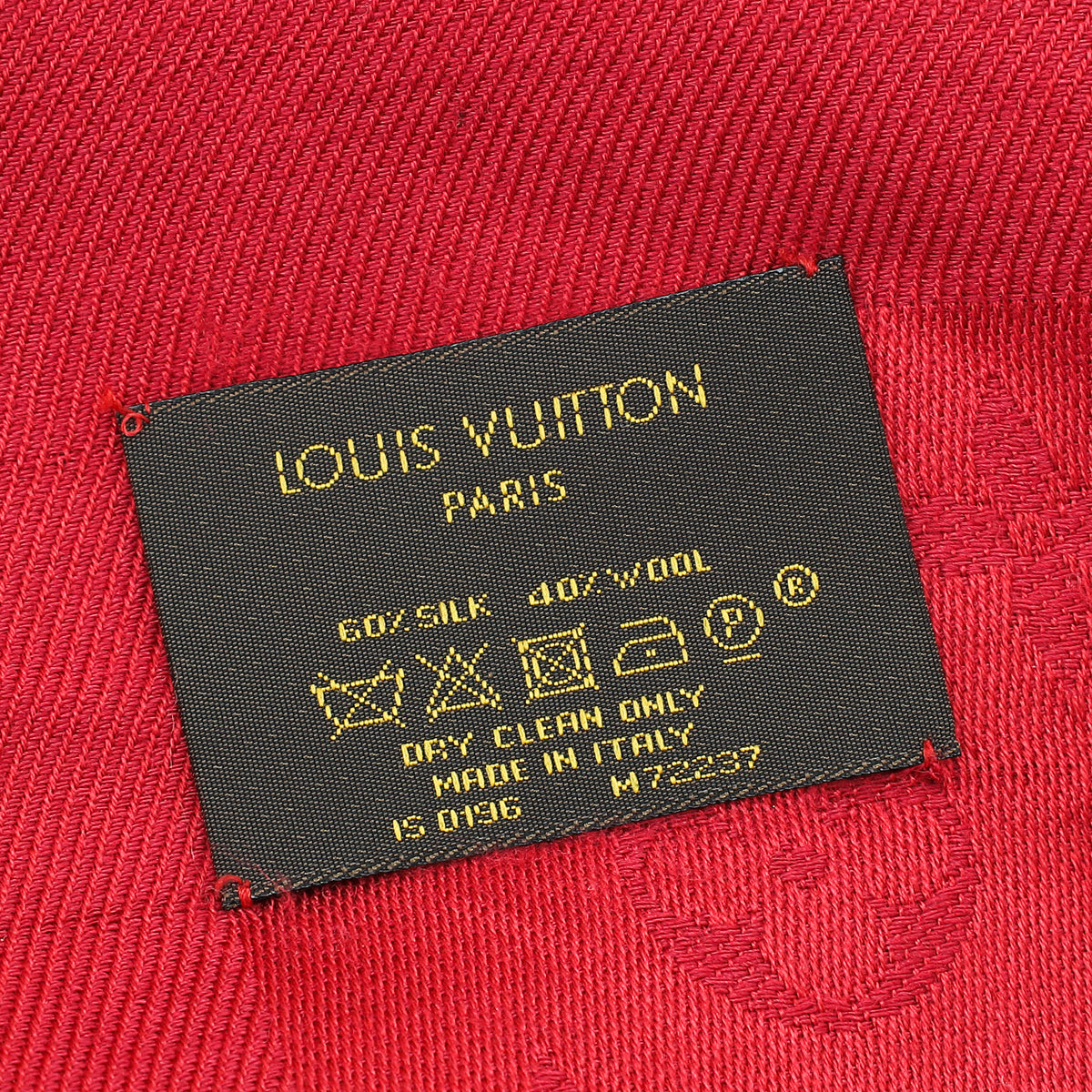 Louis Vuitton Pomme D'amour Monogram Silk Wool Shawl