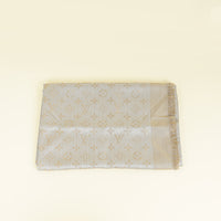 Louis Vuitton Greige Monogram Shine Shawl