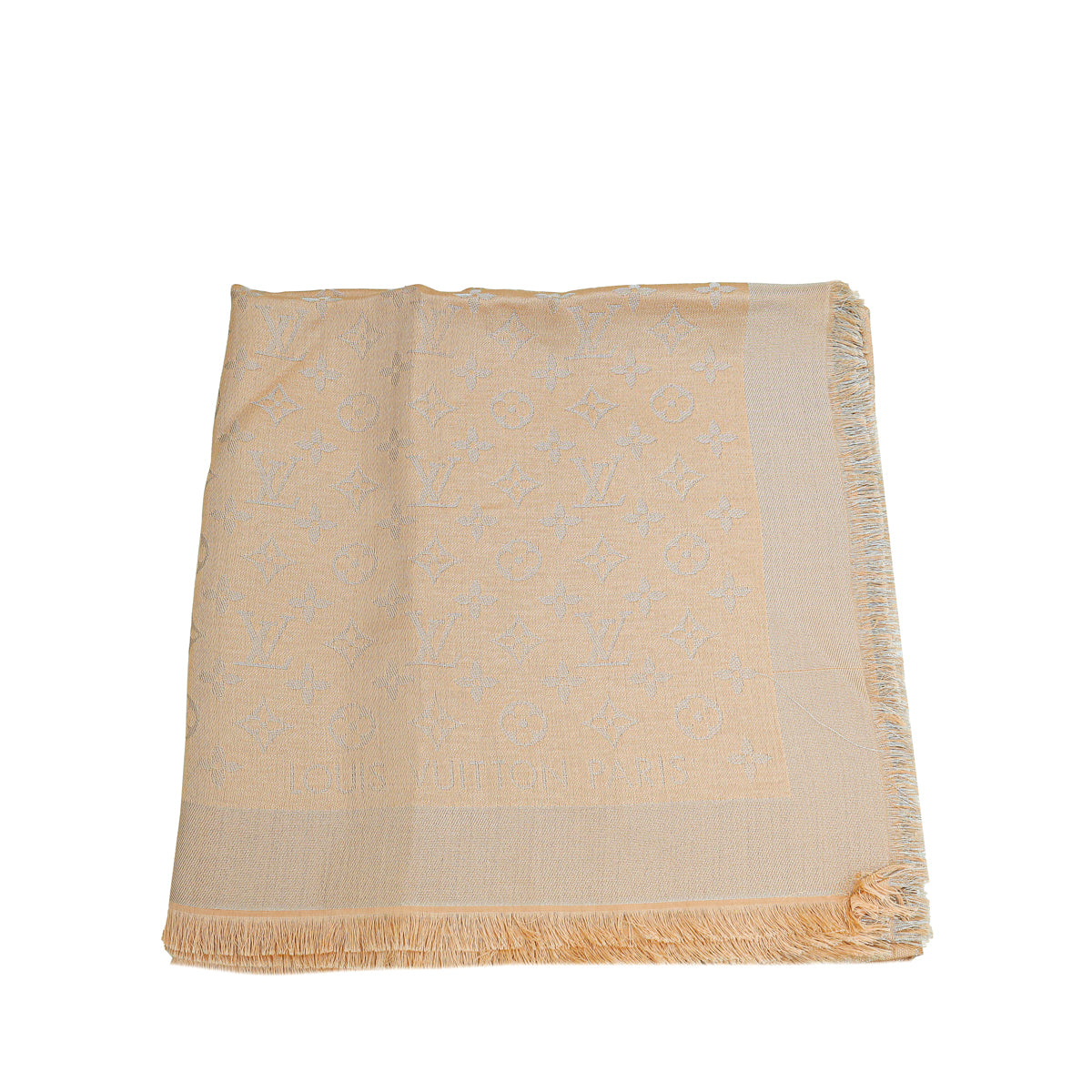 Louis Vuitton Poudre Monogram Shine Shawl-Louis Vuitton-THE CLOSET