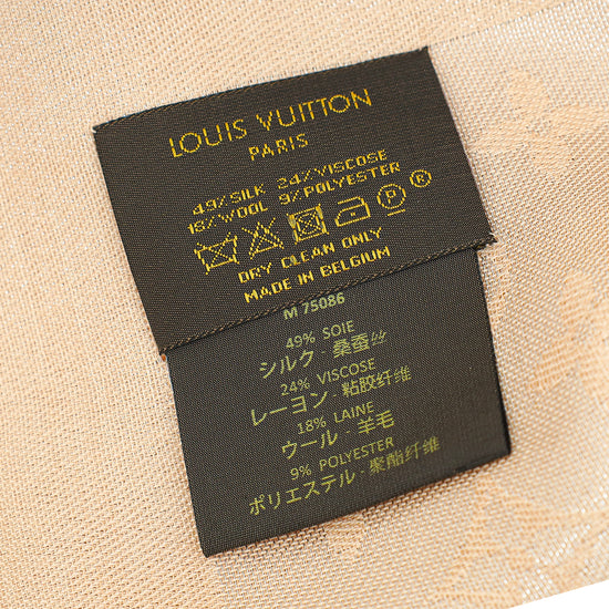 Louis Vuitton Poudre Monogram Shine Shawl