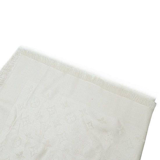 Louis Vuitton Cream Monogram Shine Shawl