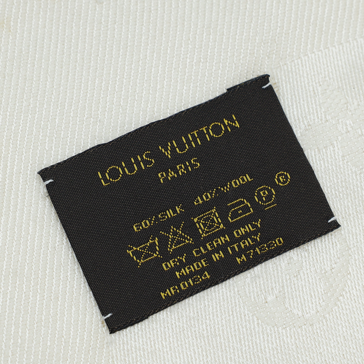 Louis Vuitton Cream Monogram Shine Shawl