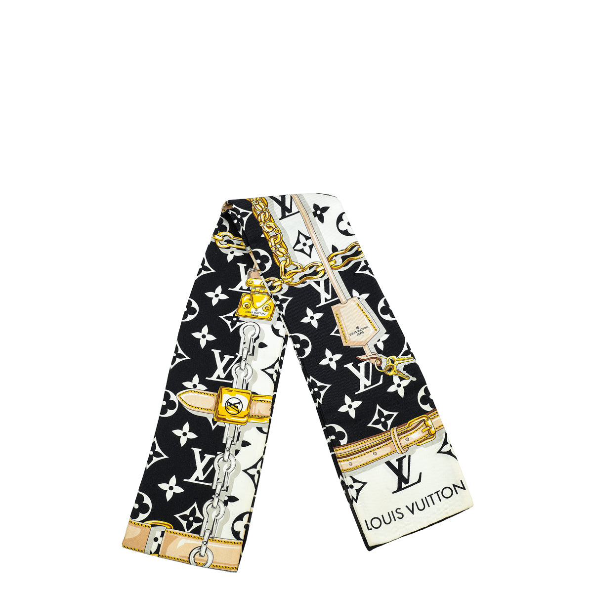 Louis Vuitton Bicolor Confidential Bandeau Scarf-Louis Vuitton-THE CLOSET
