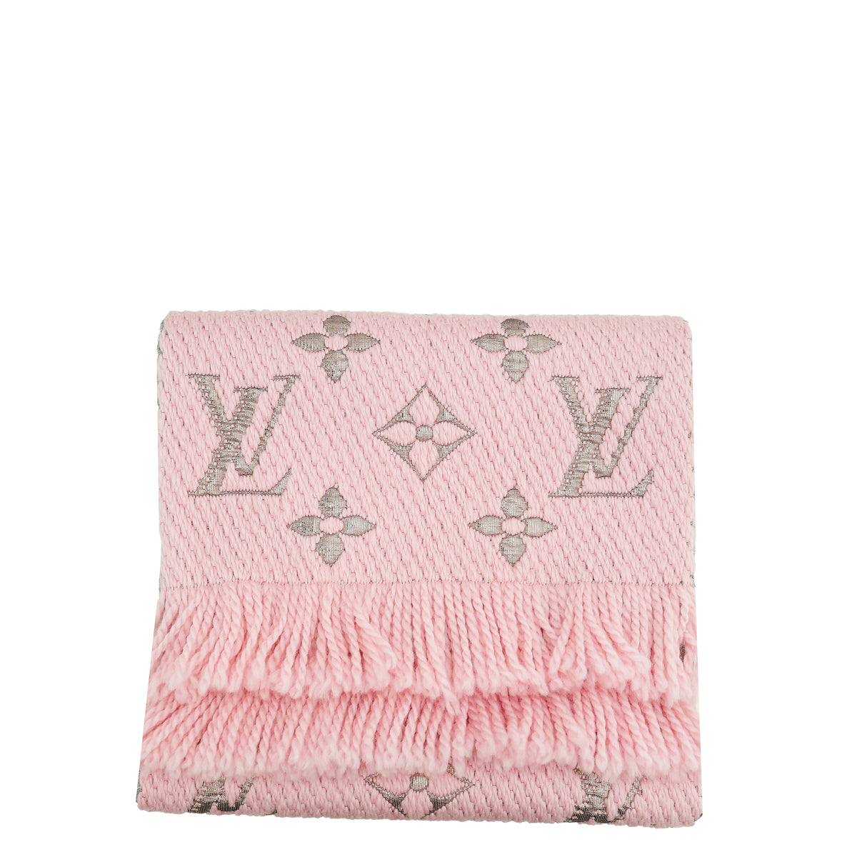 Louis Vuitton Rose Ballerine Logomania Shine Scarf-Louis Vuitton-THE CLOSET