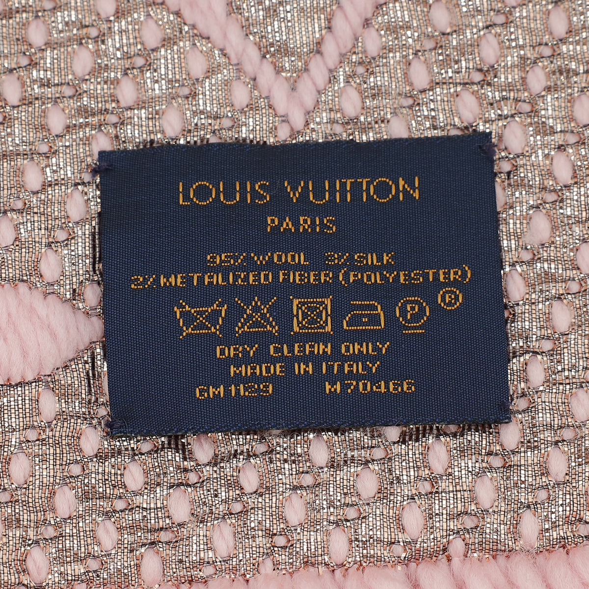 Louis Vuitton Rose Ballerine Logomania Shine Scarf