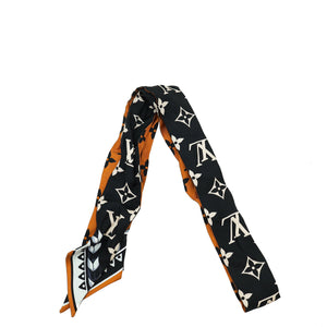 لويس فويتون حرير ثنائي اللون حرف Monogram Crafty Bandeau 