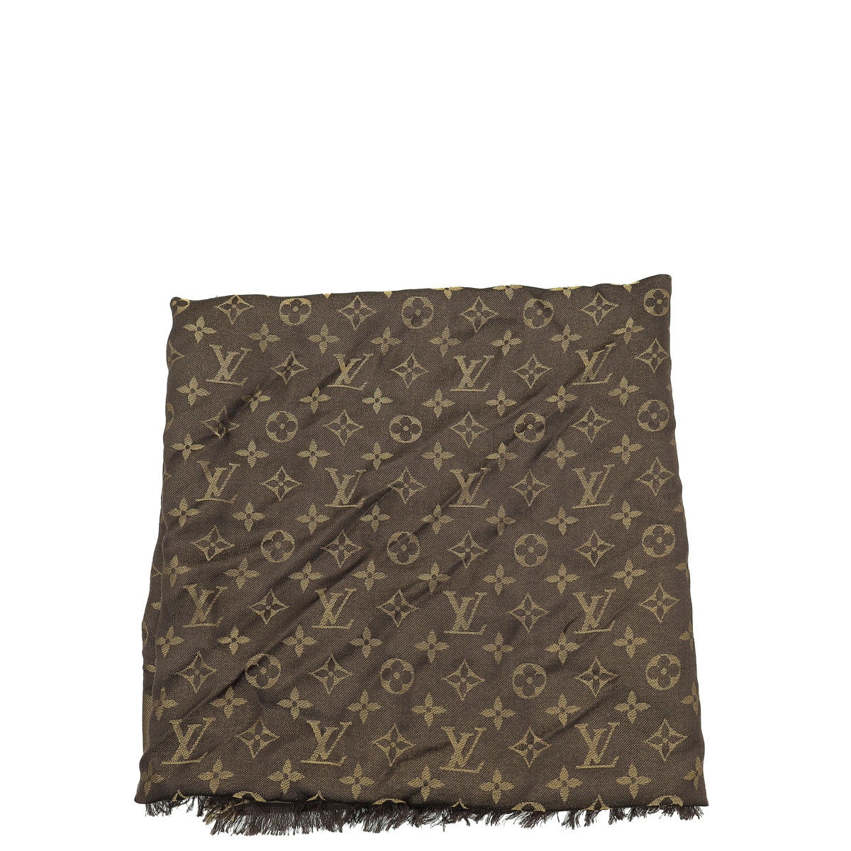 Louis Vuitton Brown Monogram Shine Shawl-Louis Vuitton-THE CLOSET
