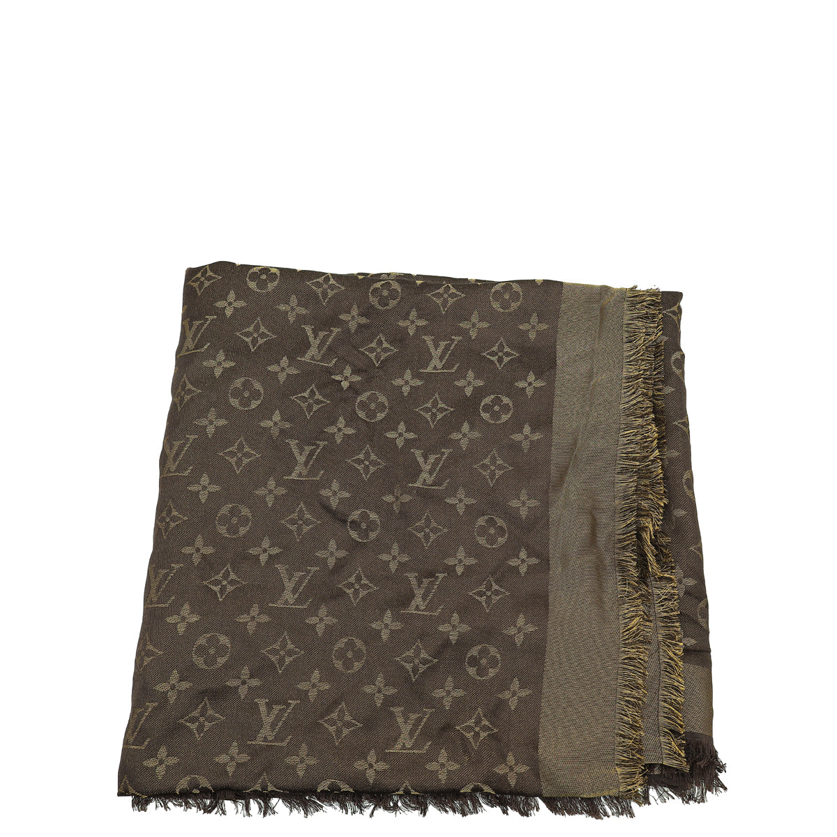 Louis Vuitton Brown Monogram Shine Shawl-Louis Vuitton-THE CLOSET