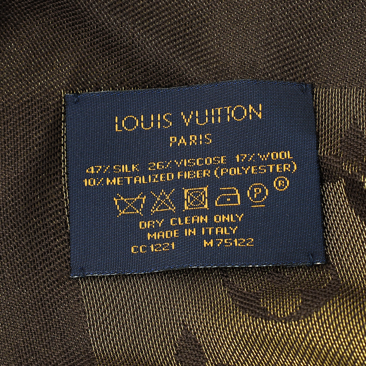 Louis Vuitton Brown Monogram Shine Shawl