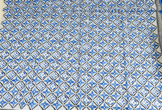 Louis Vuitton Blue Multicolor By The Pool Cotton Shawl