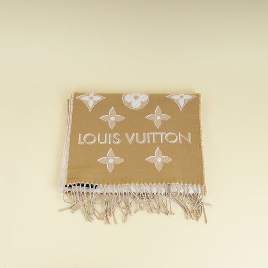 Louis Vuitton Beige LV Essential Shine Scarf