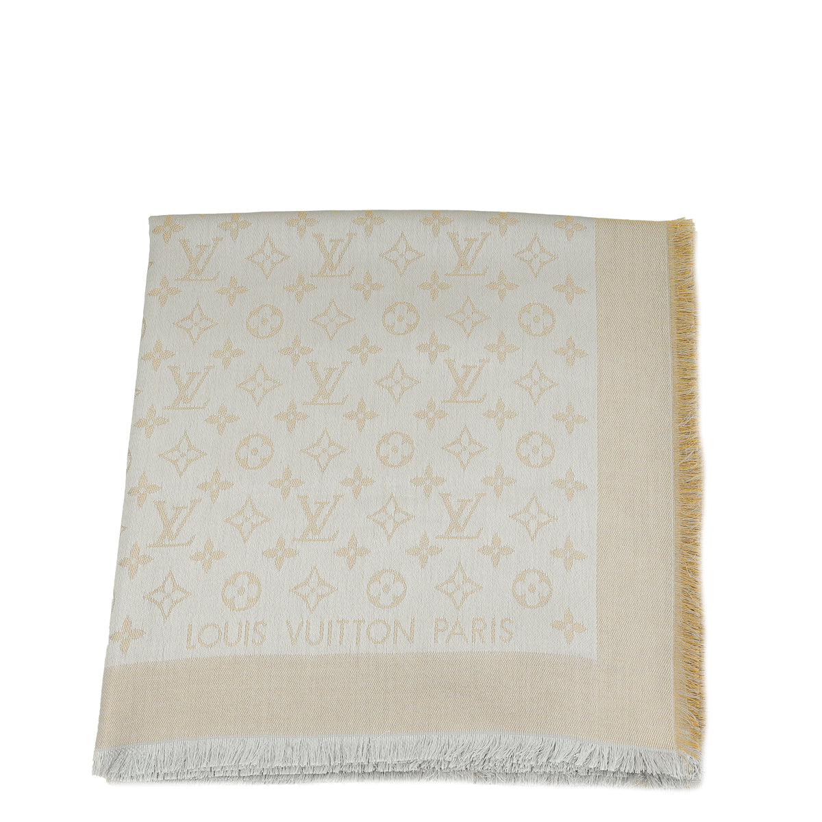 Louis Vuitton Greige Monogram Shine Shawl