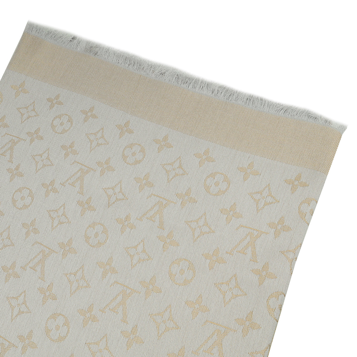 Louis Vuitton Greige Monogram Shine Shawl