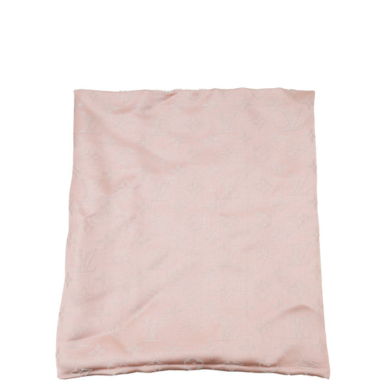 Louis Vuitton Rose Velours Monogram Shine Shawl