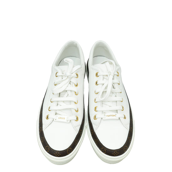 Louis Vuitton White Monogram Stellar Sneakers 36