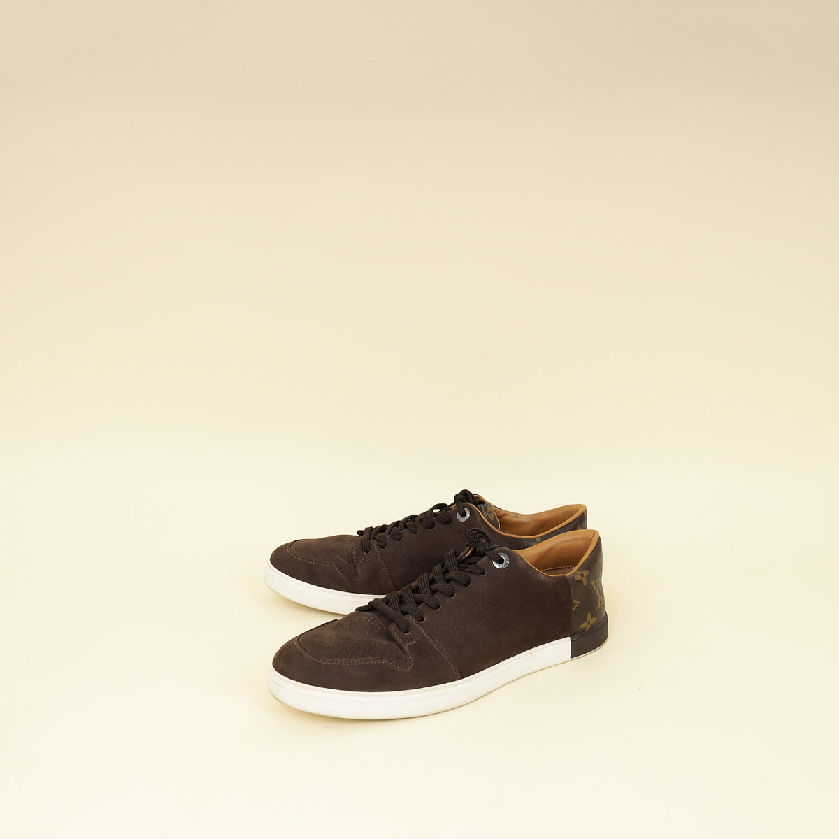 Louis Vuitton Brown Line Up Sneakers 7-Louis Vuitton-THE CLOSET