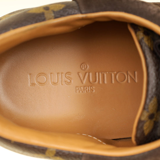 Louis Vuitton Brown Line Up Sneakers 7-Louis Vuitton-THE CLOSET