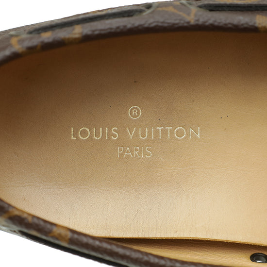 Louis Vuitton Monogram Driver Moccasin Loafer 5.5