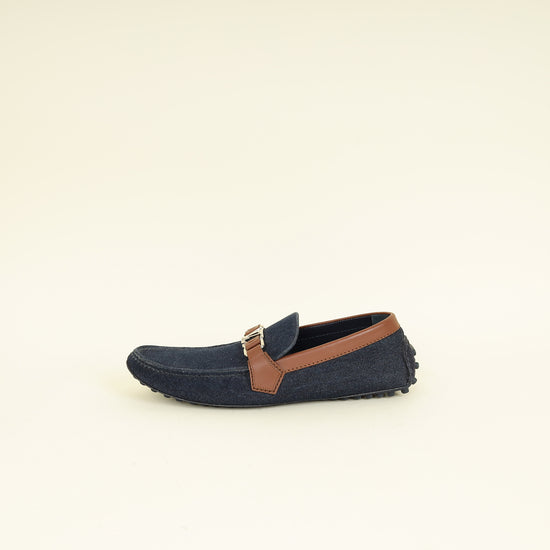 Louis Vuitton Bicolor Monte Carlo Denim Loafer 8.5