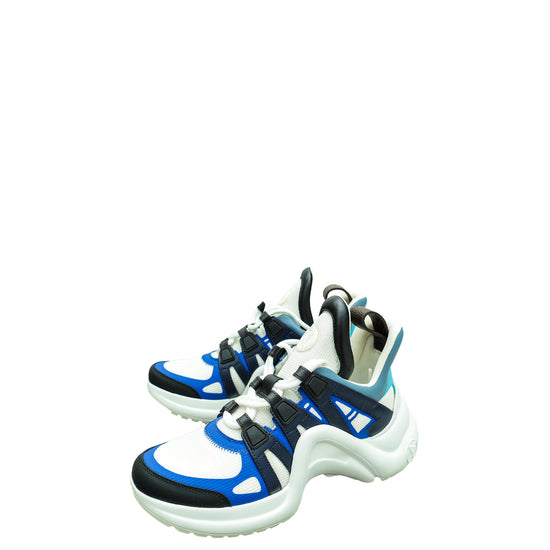 LOUIS VUITTON Calfskin Technical Nylon LV Archlight Sneakers 40