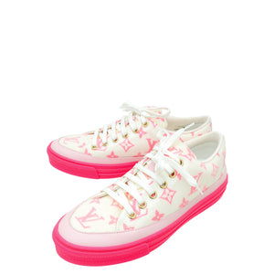حذاء رياضي من القماش الفني Louis Vuitton Bicolor Monogram Stellar Line مقاس 36.5 