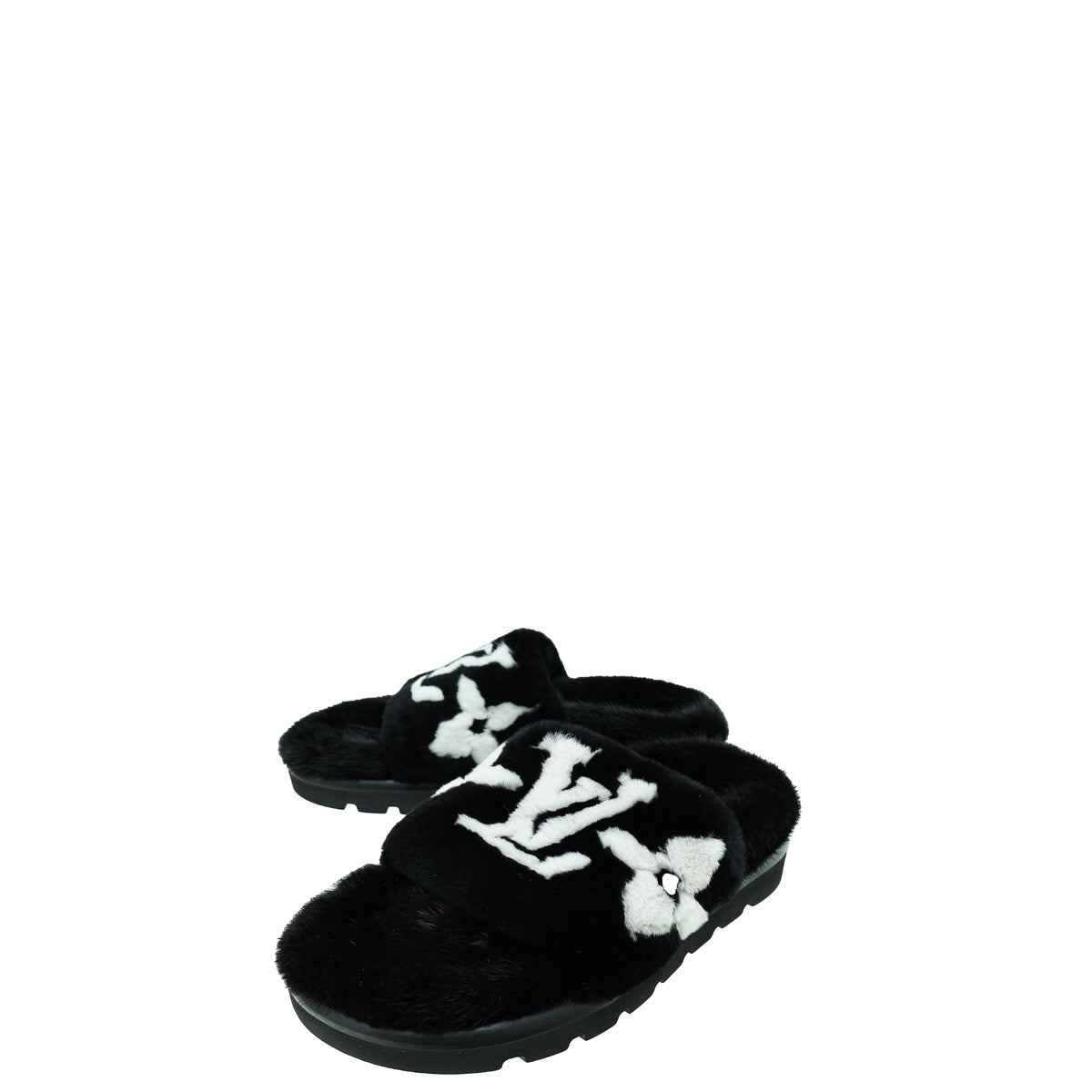 Louis Vuitton Bicolor Mink Pool Pillow Comfort Mules 38-Louis Vuitton-THE CLOSET
