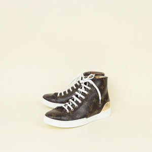 Louis Vuitton Bicolor Monogram Stellar Sneaker Boot 39