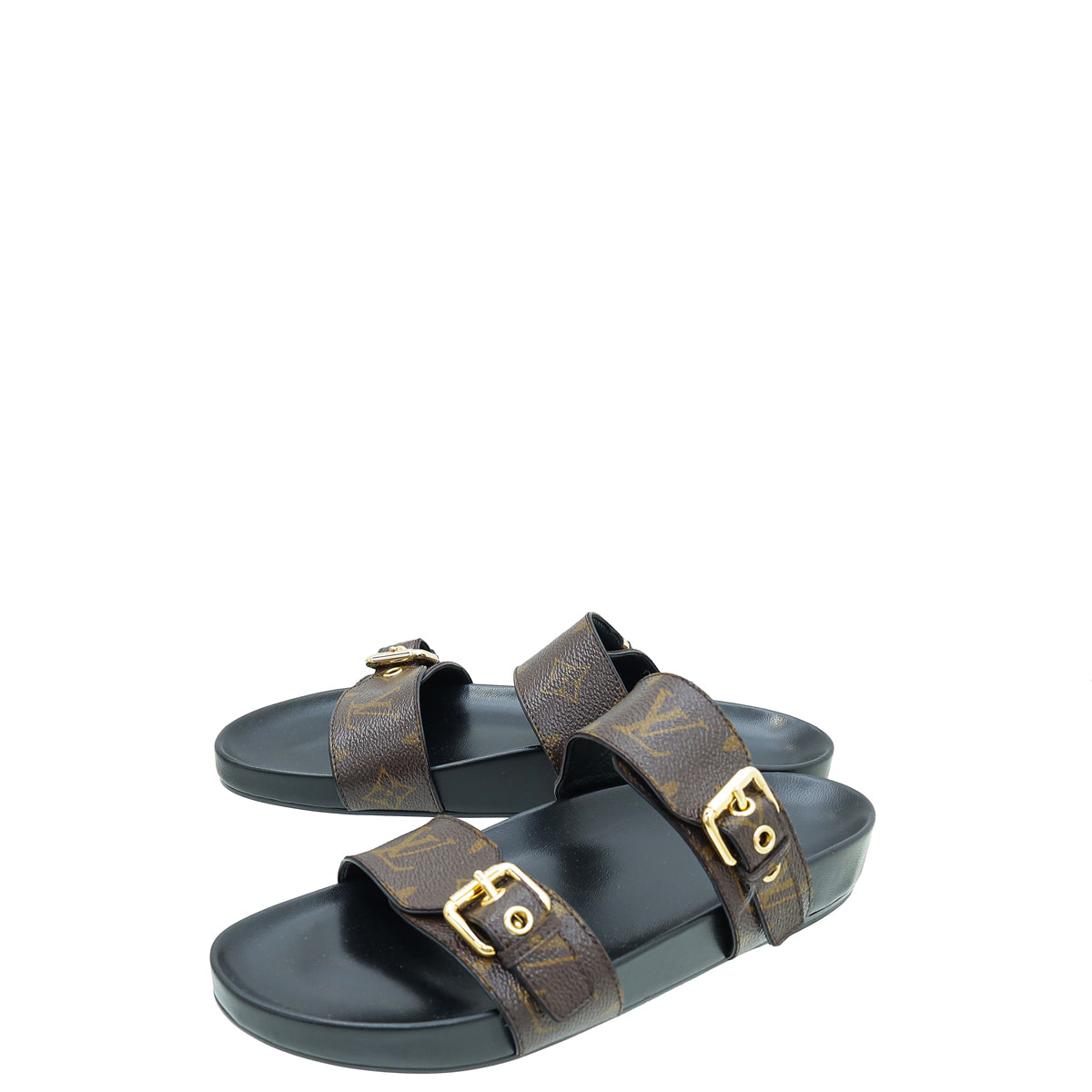 Louis Vuitton X Bom Dia Flat Mule Monogram Sandals - ShopStyle