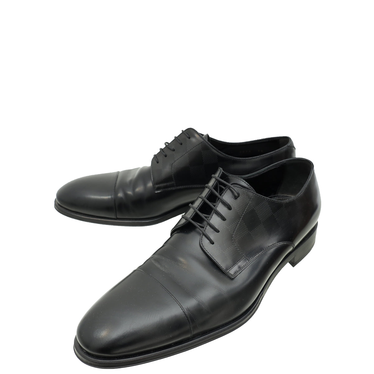 Louis Vuitton Black Minister Derby Mens Shoes 10