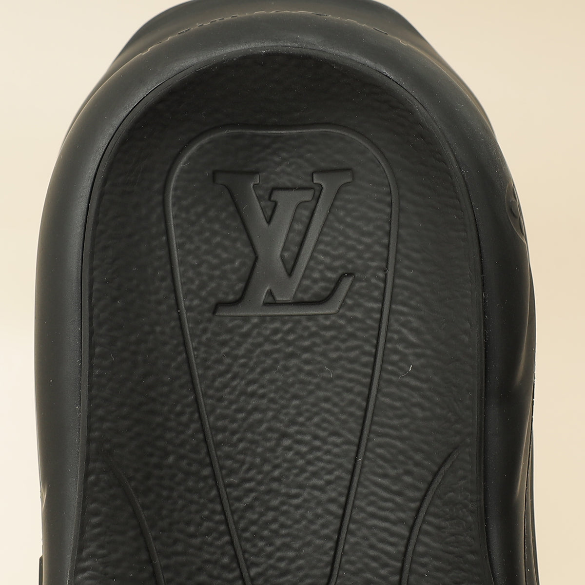 Louis Vuitton Black Monogram Embossed Pool 55 Flat Comfort Mule 36-Louis Vuitton-THE CLOSET