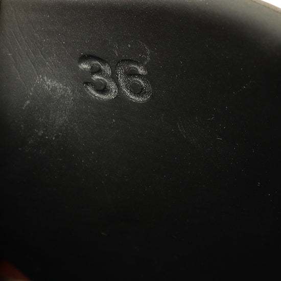 Louis Vuitton Black Monogram Embossed Pool 55 Flat Comfort Mule 36-Louis Vuitton-THE CLOSET