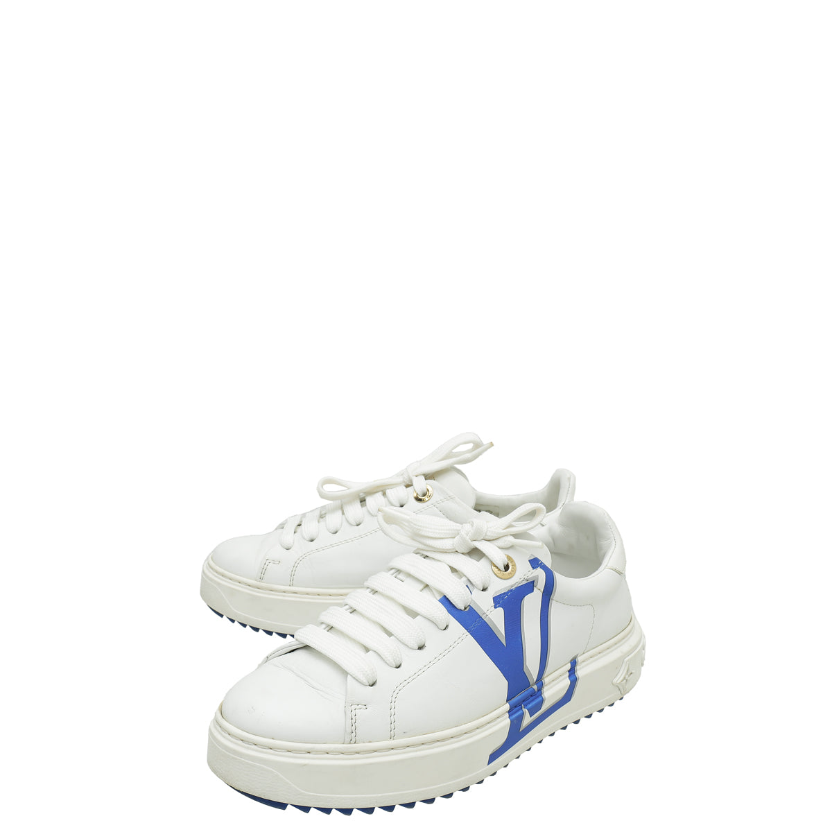 Louis Vuitton Bicolor Monogram Print Time Out Sneakers 35.5-Louis Vuitton-THE CLOSET