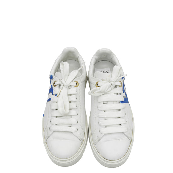 Louis Vuitton Time Out Sneaker White Sky Blue Size 35 – ＬＯＶＥＬＯＴＳＬＵＸＵＲＹ