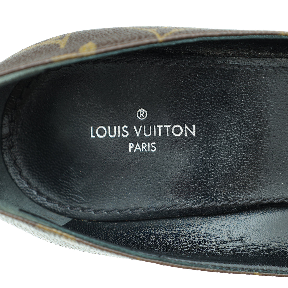 Louis Vuitton Monogram Cap Toe Fetish Pump 36.5